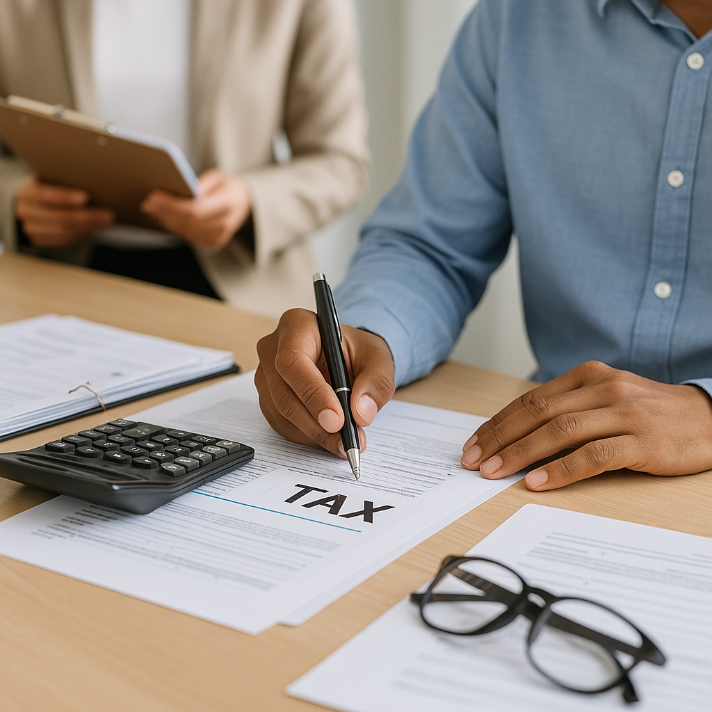 A Guy Prepare A tax